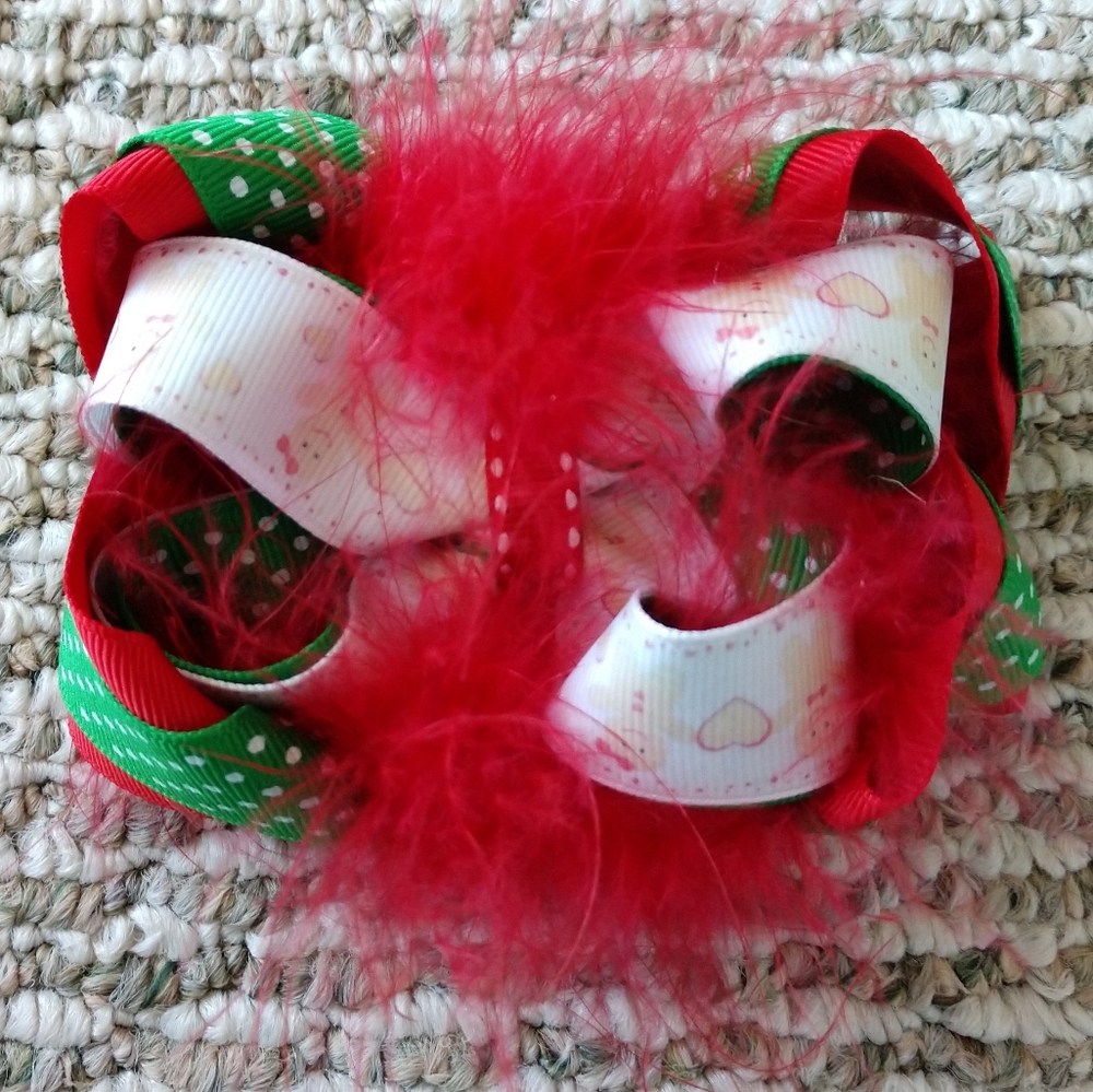 Girl's Gingerbread Hair Bow